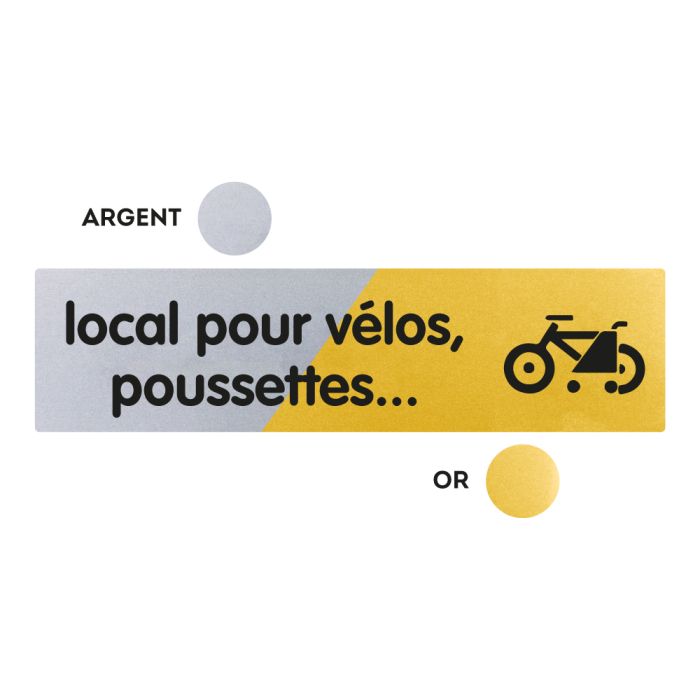 [4320816] [⚠Déstockage] PLAQUETTE 170X45 PLEXI CLASSIQUE LOCAL POUR VELOS, POUSSETTES