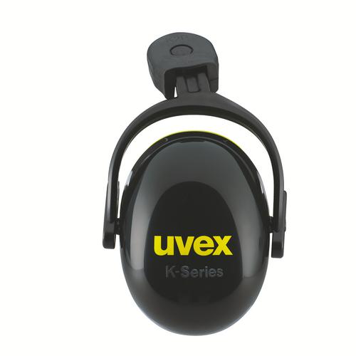 [2600.215] 2600215 - Coquilles antibruit uvex K-Series  noir, jaune SNR 30 dB Pointures S, M, L