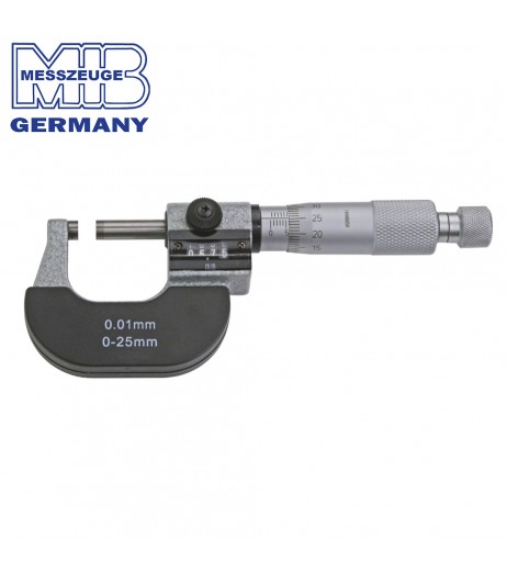 [MIB01019002] [⚠Déstockage] 01019002 Micromètre externe 50 mm avec jauge MIB 01019002 / Präz. Zahlwerkmikrometer m. HM Din 863  25-50 MM MIB
