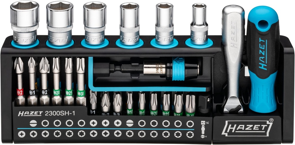HAZET - Support à outils SmartHolder ∙ longueur : 184 mm ∙ 39 pièces