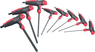 [V1409] VIGOR Jeu de tournevis à six pans intérieurs ∙ manche en T ∙ V1409 ∙ Profil à 6 pans intérieurs ∙ 8 pièces ∙ 2 – 10 ∙ Nombre d'outils : 8