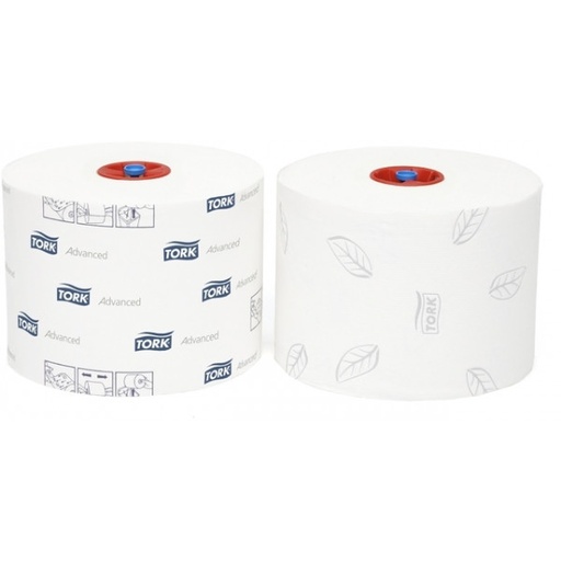 [127530] [⚠Déstockage] 127530 Tork Papier Toilette Rouleau Mid-size 2 plis Blanc T6 Advanced (27 Unités / Colis) (36 Colis / Palette)