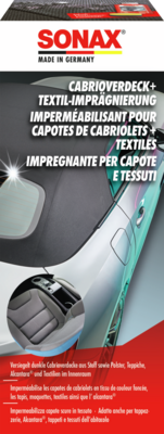 SONAX 03101410 Impermeabilisant pour capotes de cabriolet + textiles 250ml
