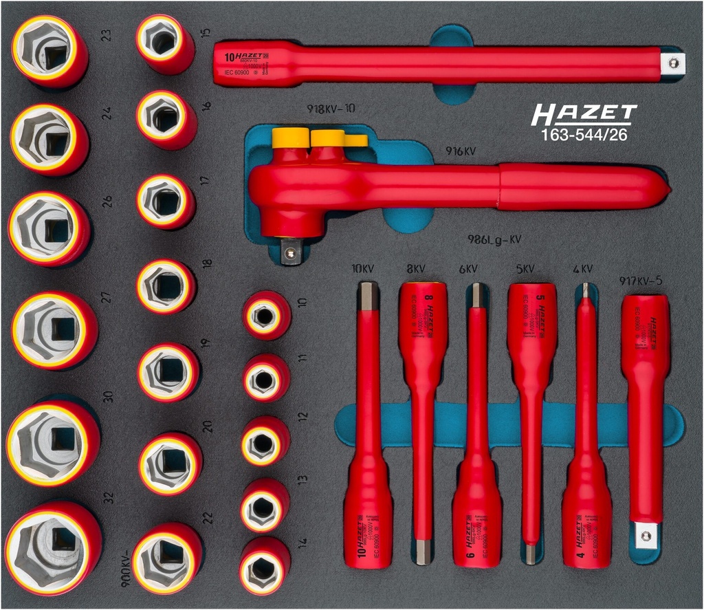 HAZET - Jeu de clés à douilles ∙ avec isolation de protection
