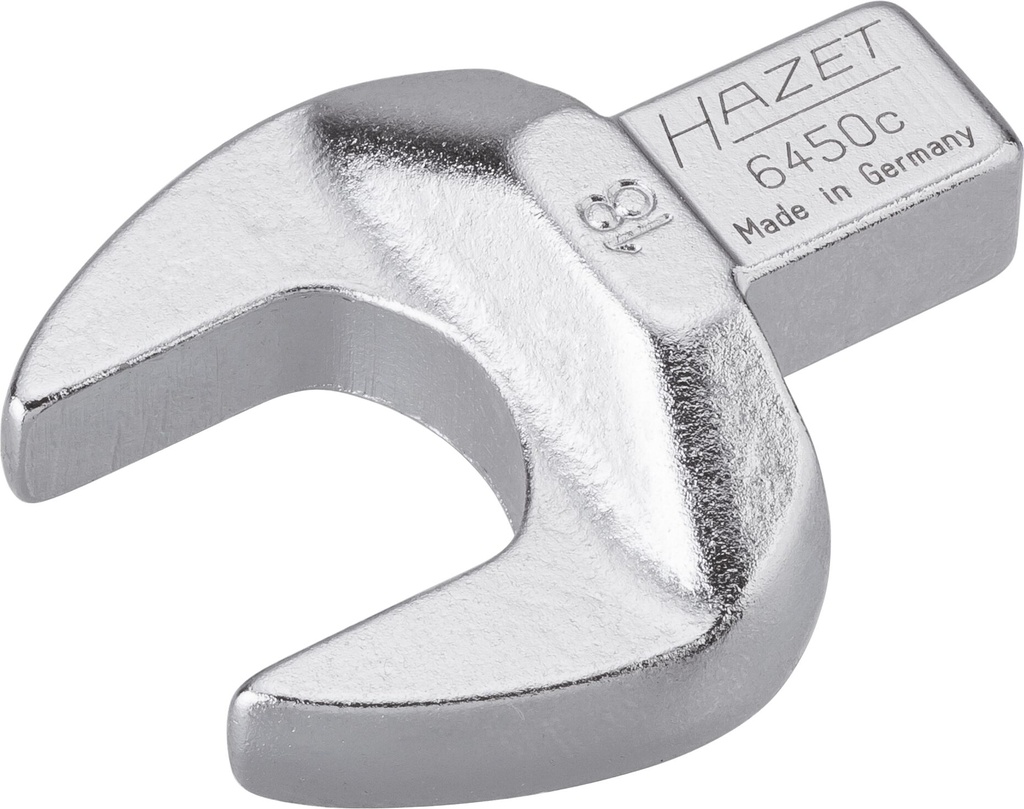 [6450C-18] HAZET Attache mâle à fourche 6450C-18 ∙ Carré femelle 9 x 12 mm massif ∙ Profil à 6 pans extérieurs ∙ Taille 18 mm