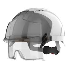 [AMB170005F00] CASQUE EVO VISTALENS BLANC/CAPOT FUME AVEC SUR-LUNETTES INTEGREES  (VERSION VENTILEE) (PIECE)