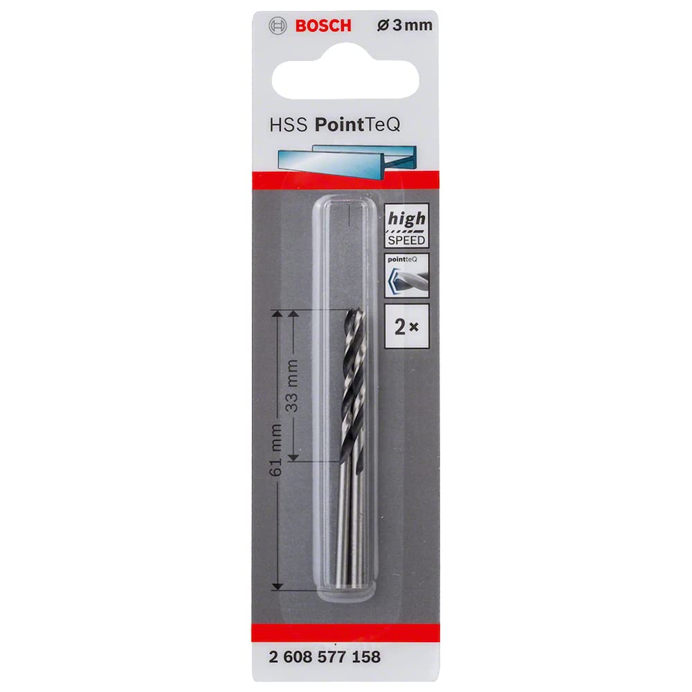 [2608577835] 2x Foret metal HSS PoinTeQ 3mm