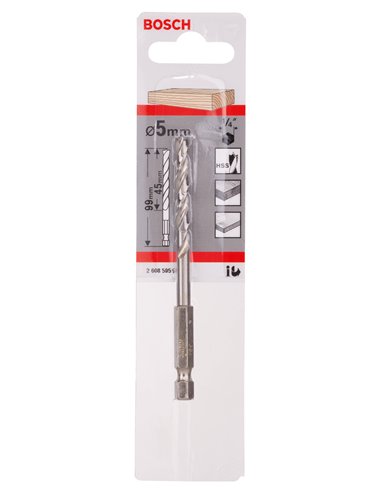 [⚠Déstockage] Mèche HSS à bois 6Pans 5x52x99