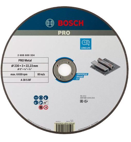 [2608600324] Disque à tronçonner à moyeu plat, Expert for Metal A 30 S, 230 x 3 mm