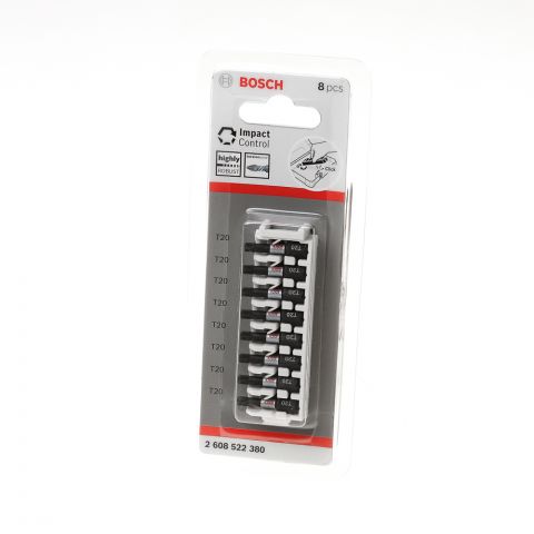 [⚠Déstockage] Embout de vissage Impact Insert T20, 25 mm 8x