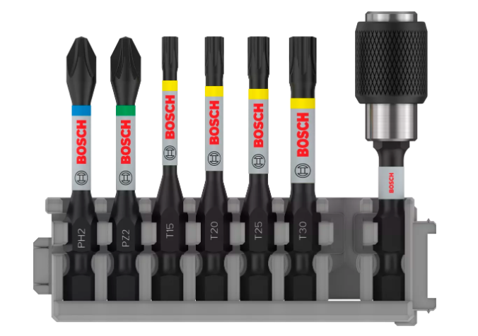 [2608522327] [⚠Déstockage] Embout de vissage Impact Control PH2 / PZ2 / T15 / T20 / T25 / T30 50 mm 7x