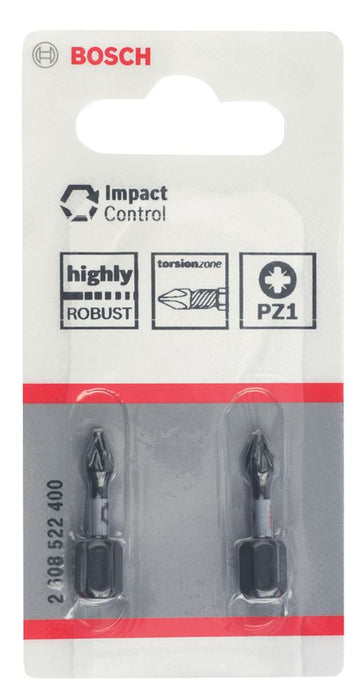 [2608522400] [⚠Déstockage] Embout de vissage Impact Control PZ1 25mm 2st