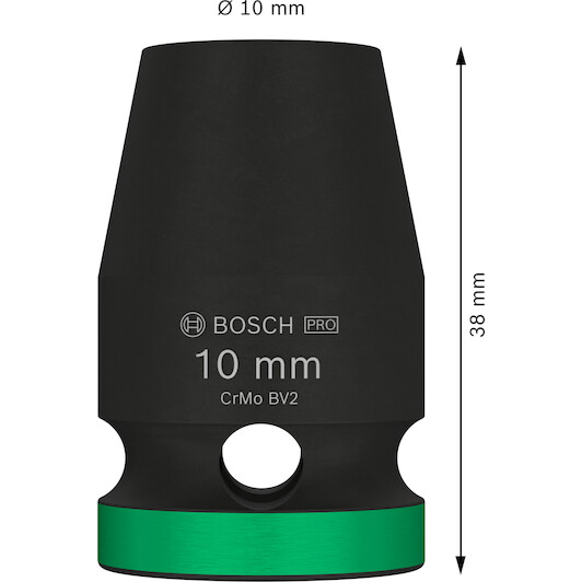 [2608003043] [⚠Déstockage] Clé à douille 10 x 40 x 25 mm, M 6, 17,6 mm