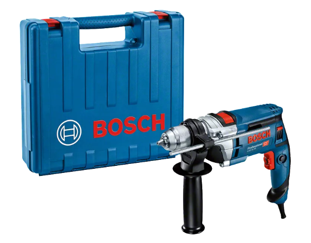 [060114E500] Perceuse à percussion GSB 16 RE (Butée de profondeur 210 mm, mandrin automatique 13 mm et poignée)