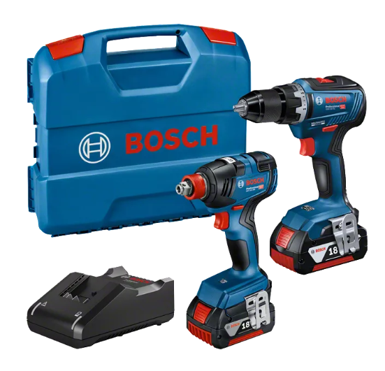 [06019J2207] [⚠Déstockage] Toolkit sans fil Combipack 18V GSR + GDX (GDX 18V-200, GSR 18V-55, 2x GBA 18V 4,0 Ah, chargeur GAL 18V-40)