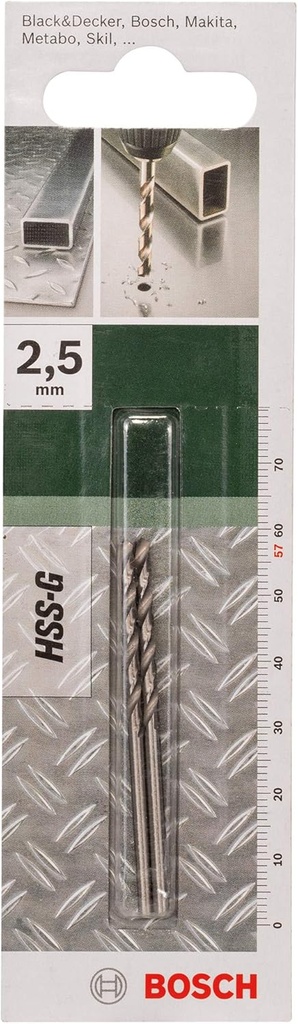 [2609255037] FORETS MP  (FORET A MÉTAUX HSS-G 2.5X30X57MM HÉLICE118 (2))