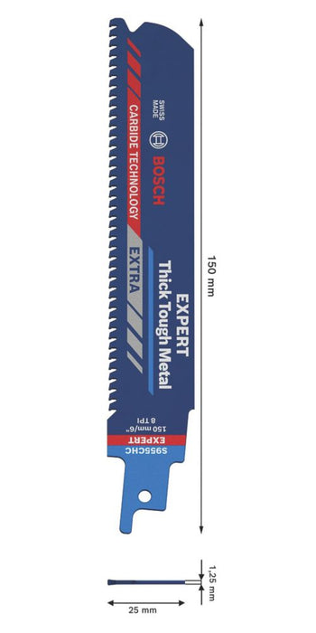 [2608900365] [⚠Déstockage] EXPERT Lame de scie sabre S955CHC Thick Tough Metal