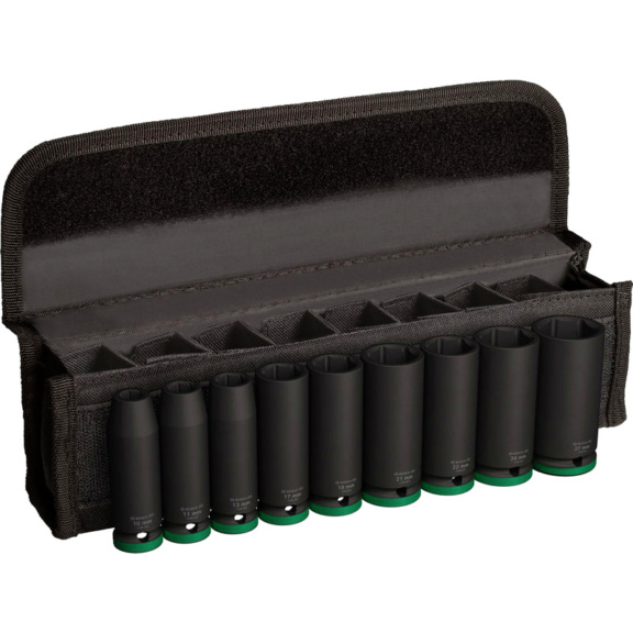 [2608003040] [⚠Déstockage] Set 9 pièces douille adaptable 77 mm, 10; 11; 13; 17; 19; 21; 22; 24; 27 mm