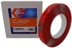 [12.30820-19] [⚠Déstockage] KEMTEX DOUBLE FACE TRANSPARENT 19MMX10M (ROULEAU)