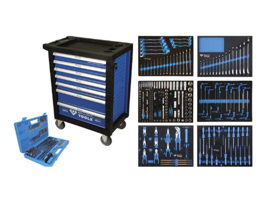 Brillant Tools Servante d'atelier 7 Tiroirs avec 473 outils