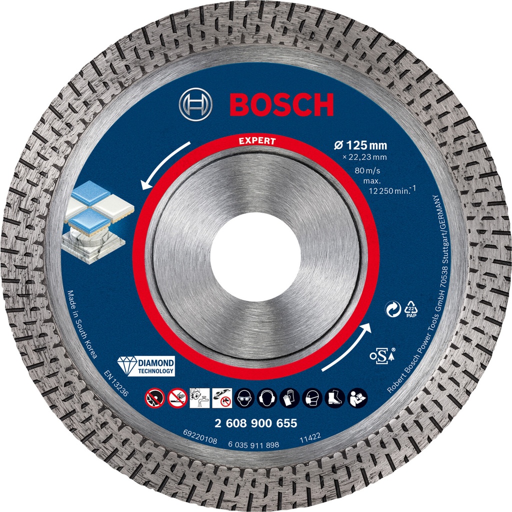 [2608900655] [⚠Déstockage] Disq dia Hard Cera EXP. 125x22,23x1.4x10