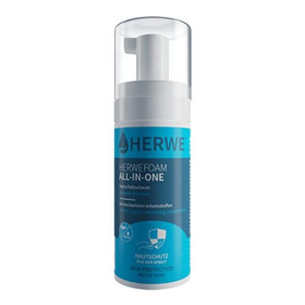 [101230HERWE] [⚠Déstockage] 101230 HERWEFOAM ALL-IN-ONE Hautschutzschaum 50 ml VE 25 Stück (FLACON) Herwe