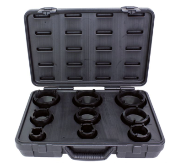 KS Tools COFFRET DE 9 DOUILLES À ERGOTS POUR ÉCROUS DE MOYEUX