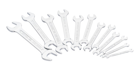 [V7730/12] VIGOR Jeu de clés à fourche double ∙ V7730/12 ∙ Profil à 6 pans extérieurs ∙ 12 pièces ∙ 6 x 7 – 30 x 32 ∙ Nombre d'outils : 12