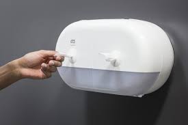 [682000] [⚠Déstockage] 682000 Tork SmartOne® Distributeur Mini Twin pour Papier Toilette Rouleau, Plastique Blanc T9 (1 PCS) (96 PCS / Palette)