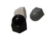 [56661.240.001] [⚠Déstockage] 25 Capuchons de protection pour vis hexagonales et écrous hexagonaux Noir Plastique Polyéthylène M24