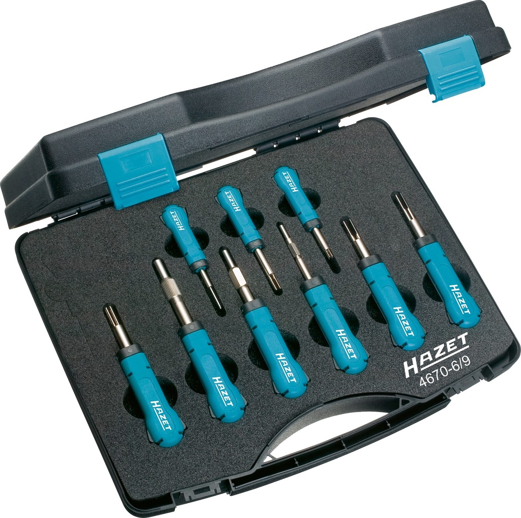 [4670-6/9] HAZET - Assortiment de déconnecteurs de câbles