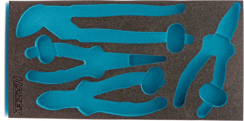 [163-257L] HAZET Garniture en mousse souple bimatière 163-257L ∙ L x l : 342 mm x 172 mm