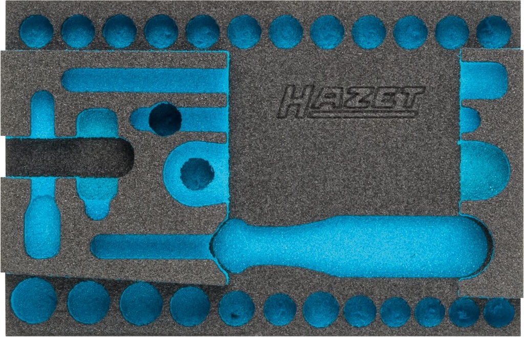 [163-337L] HAZET Garniture en mousse souple bimatière 163-337L ∙ L x l : 172 mm x 114 mm