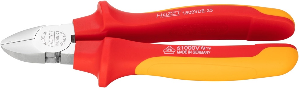 [1803VDE-33] HAZET - Pince coupante diagonale ∙ avec isolation de protection