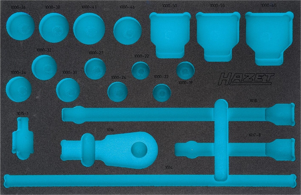 HAZET - Garniture en mousse souple bimatière