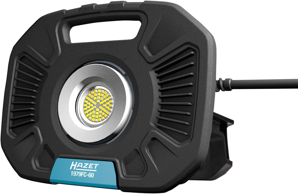 [1979FC-60] HAZET Projecteur de travail à LED ∙ 60 watts 1979FC-60 ∙ L x l x h : 304 mm x 102 mm x 238 mm