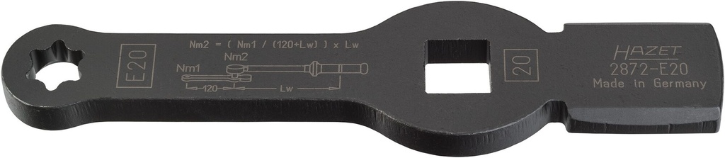 [2872-E20] HAZET - Clé à frapper TORX® avec 2 surfaces de frappe