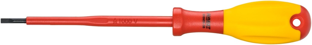 [810VDE-30] HAZET Tournevis d'électricien ∙ avec isolation de protection 810VDE-30 ∙ Profil à fente ∙ Taille 0,5 x 3 mm