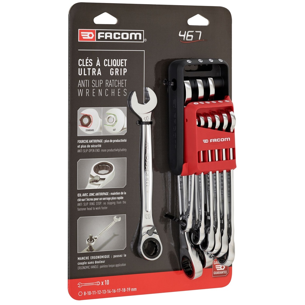 [467B.JP10PB] FACOM 467B.JP10PB JEU POCKET 10 CLES 467B