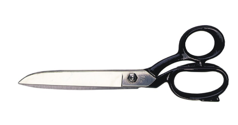 [8000350699] [⚠Déstockage] Ciseaux de travail D860-250 L. 250 mm L. de coupe 90 mm poids 276 g œillet de poignée long et court Cis. de travail, à cuir et de tapissier ERDI
