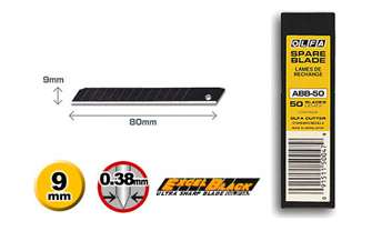 [ABB-50] [⚠Déstockage] Olfa® couteau sécable ABB-50, 9 mm/ très pointu(50)