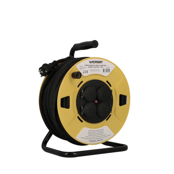 [005814] WILMART - Enrouleur de câble H07RN-F  40m-3g2,5mm² - IP44 ECO
