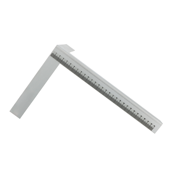 [140052] WILMART - Double équerre de traçage graduée 300x190x190 mm - acier traité 