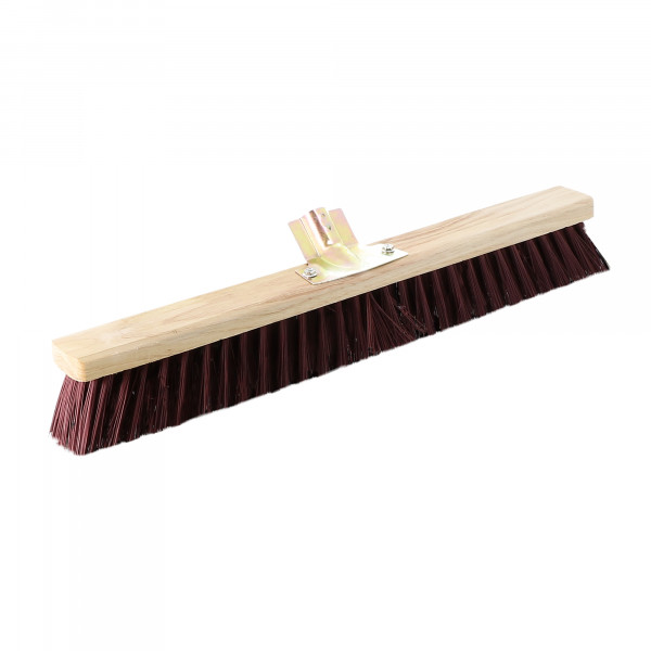[571383] WILMART - Balai de cantonnier PVC rouge 60 cm - douille 28 mm  