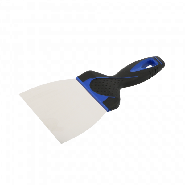 [596203] WILMART - Couteau à enduire 115mm - Lame inox galbée - Manche bi mat. 