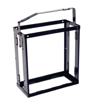 [4000818969] [⚠Déstockage] Support pour bidon long. 377 mm larg. 174 mm hauteur 485 mm noir profond RAL 9005 2,87 kg VALPRO