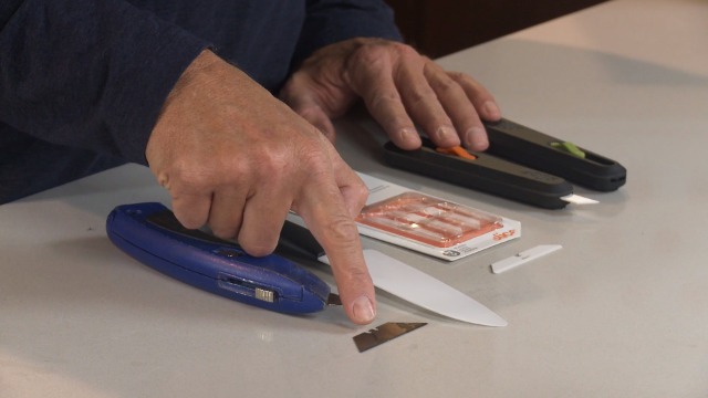 [10520 (SP00877)] [⚠Déstockage] SLICE Slice Ceramic Craft Blades (Curved Edge, Rounded Tip) /4 10520 (SP00877)