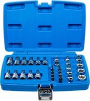 [5021BG] BGS - 5021 - Jeu d'embouts et de clés à douille 10 mm (3/8") profil E / profil T (pour Torx) 34 pièc