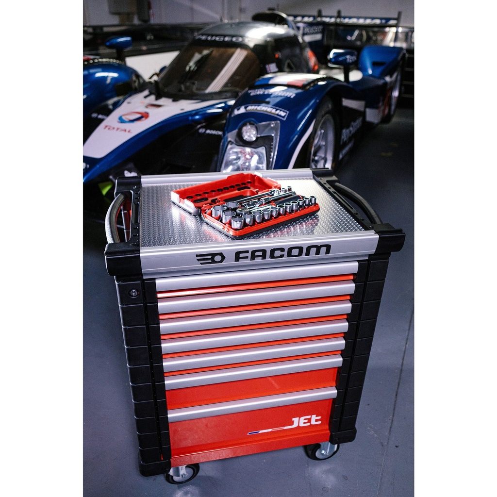 [S.161DBOX1PB] [⚠Déstockage] FACOM S.161DBOX1PB COFFRET DOUIL 1/2' 6P MM S.161B 21PC