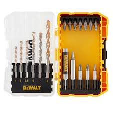 [DT70712-QZ] [⚠Déstockage] DEWALT - SET 19 PCS, MÈCHES À BÉTON (4MM-8MM) + EMBOUTS, TOUCH CASE
